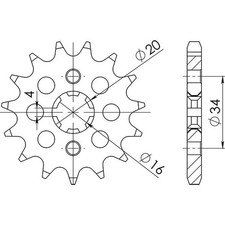 PITCH SPROCKET 428 - Z 14