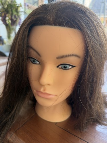 Human hair mannequin head - human,