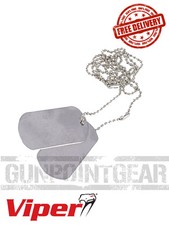 Brand New Viper Tactical US Military Dog Tags Silver or Gold Free Shipping