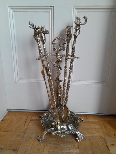 Brass companion set with - companion,