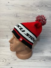 Stockli Ski Winter Hat Beanie Pom Pom