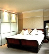 Sleigh Bed Wooden, ‘And So