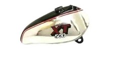 YAMAHA XT TT 500 Black Painted & Chrome Fuel Petrol Gas Tank Steel 1980 |Fit For