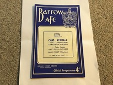 Barrow v Stockport County  Football Programme 12/3/1960.