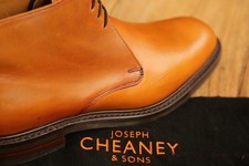Joseph Cheaney Jackie III Tan Brown Leather Chukka Boots UK 7.5 F US 8.5 EU 40.5