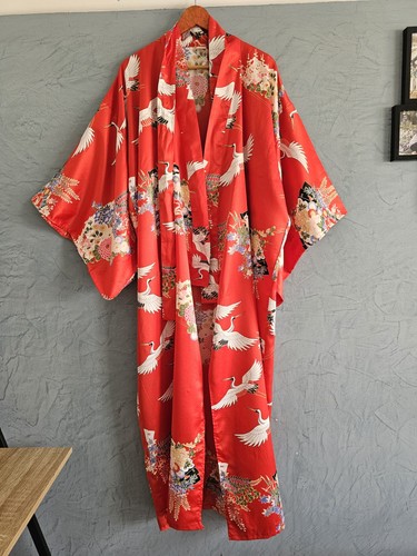 Traditional japanese red long - traditional,