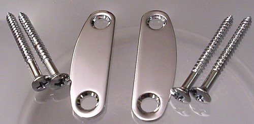 Twin chrome guitar neck joint - guitar,
