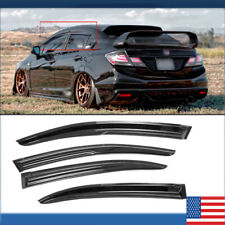 For 2012-15 HONDA CIVIC SEDAN JDM MUGEN STYLE BLACK WINDOW VISOR VENT