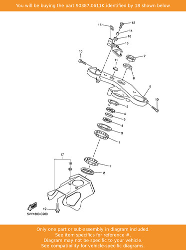 Yamaha collar 90387 - collar,, oem