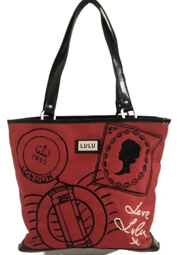 Lulu guinness red satin - lulu, medium
