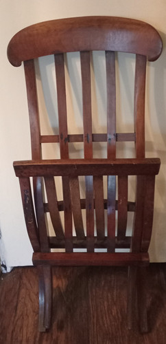 Antique wood folding steamer - wood,