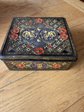 2  x Vintage Huntley & Palmers - Tudor Rose & Dragon Biscuit Tin 1939