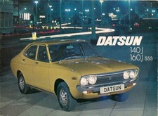 Datsun Nissan Violet 1975-76 UK Market Sales Brochure 140J 160J SSS