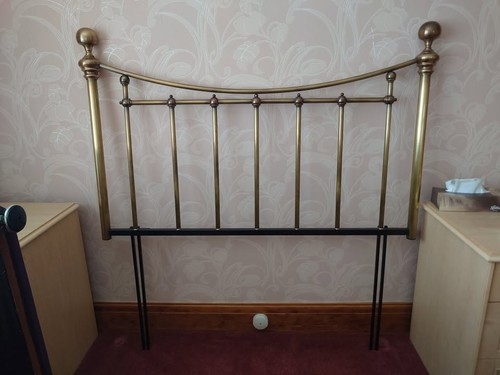 Georgian brass headboard - m&s,