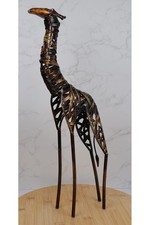 Tall Metal Giraffe Sculpture