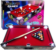 Kids LED Light-up Tabletop Pool Table | Children's Pool Table With LED Lighting