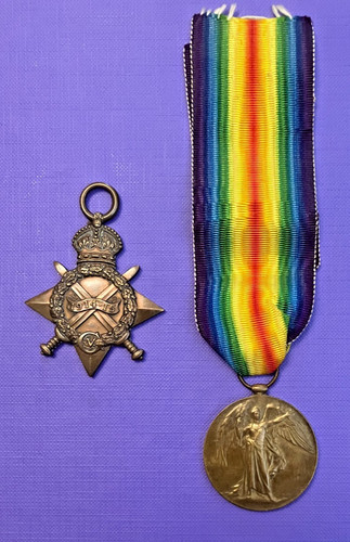 Wwi ww2 family medals - family,