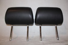 ‘06 - ‘08 B7 Audi A4 Black Leather Front Headrest Left and Right S-Line OEM