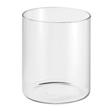 4.7x3.9" Clear Glass Cylinder