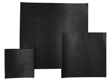 Black fine ribbed fluted - black, ribbed/fluted