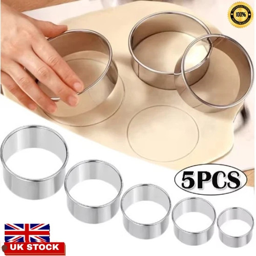 5pc stainless steel round - 5pc,