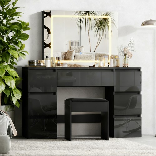 Black dressing table high - black,
