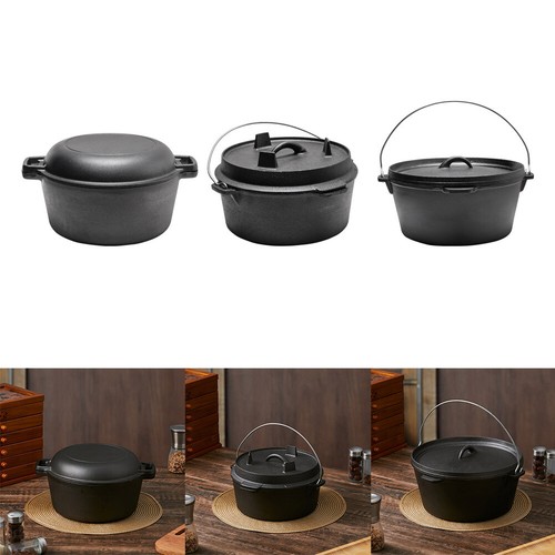 Large cast iron dutch oven - large,