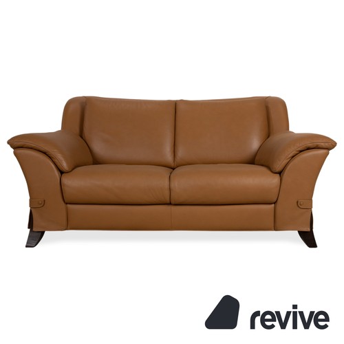 Natuzzi leather seater brown - leather, 2