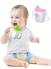Toddler Training Beaker with Handles & Spout 200ml | Dishwasher & Microwave Safe