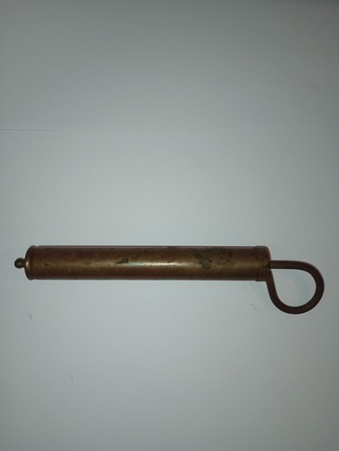 Vintage brass grease gun - brass,