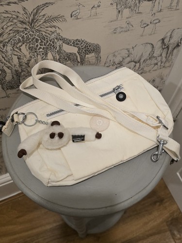 Kipling cream nylon crossbody - kipling,