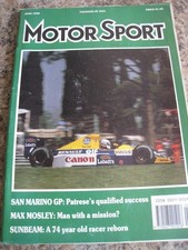 MOTOR SPORT JUN 1990 SAN
