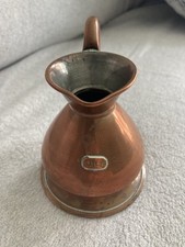 Antique 1 Gill Copper Measuring Jug. 
