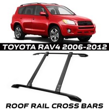 FOR TOYOTA RAV4 MK3 2006-2012 ALUMINIUM ANTI THEFT ROOF RAILS RACK CROSS BARS