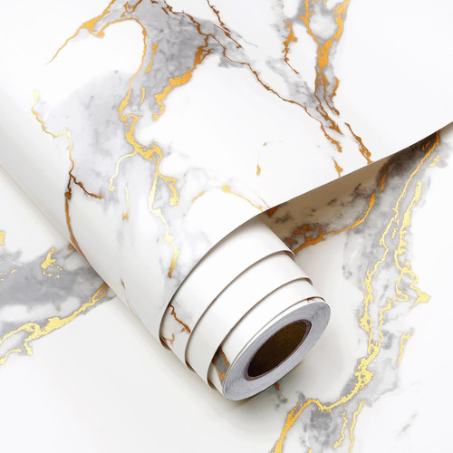 Funstick white gold marble - white,