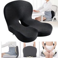 New Memory Foam Seat Cushion with Lumbar Support for Office Workers Car Drivers