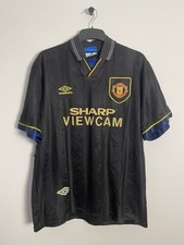 Original Manchester United 1993/1994/1995 Away Football Shirt - Cantona - Large