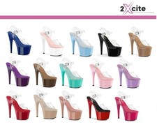 Pleaser High Heel Dancer Shoes Ankle Strap Pole Lap Dancing Adore 708