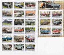 Stamp blovk+sheet Facel Vega
