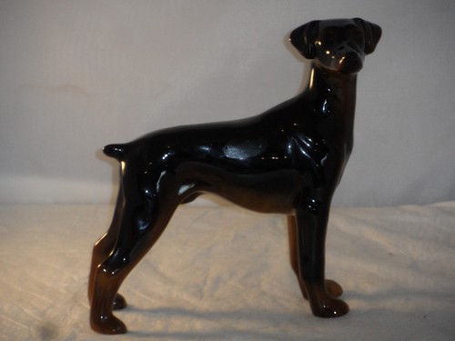 Coopercraft pottery doberman - pottery,