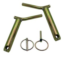 Pair of Tractor Lower Link Cat 1 Pins 22mm x 118mm long with Lynch Pins