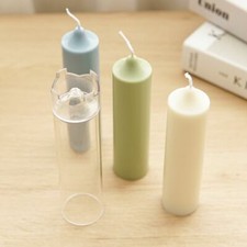 Long Pole Candle Mold Plastic Cylindrical Candle  Making DIY Candle Mould Supply