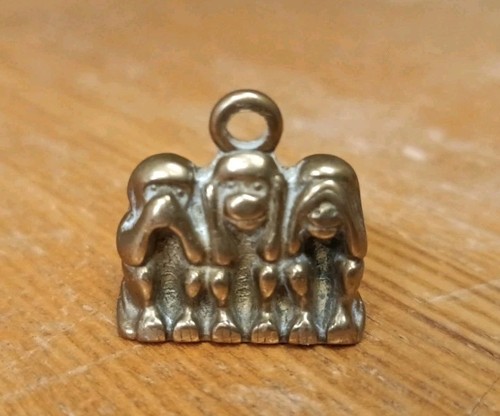 Miniture solid brass pendant - miniture,
