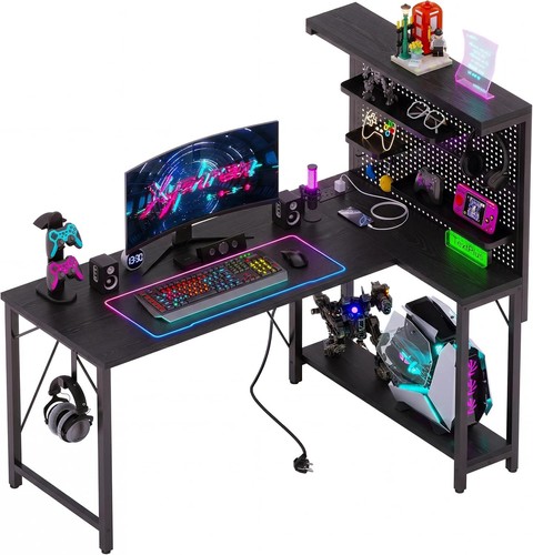 Shaped gaming desk - l,