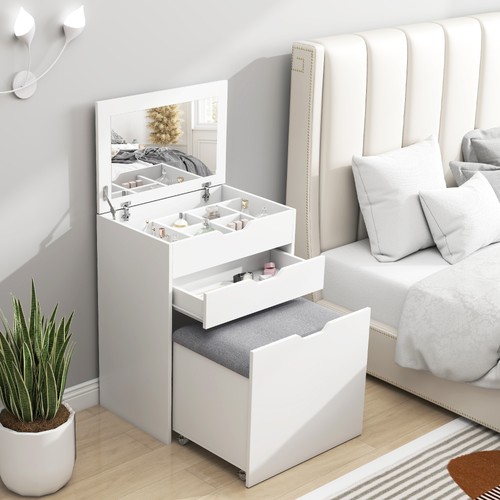 Homcom dressing table with - dressing,