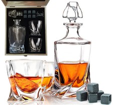 Twist Whisky Decanter, Crystal