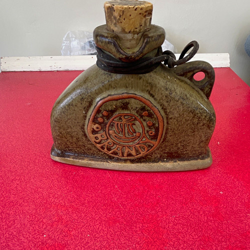 Tremar pottery bottle flask - pottery, bottle/flask
