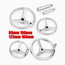 Chrome Plated Cast Iron Round Hand Wheel Dia 80-160mm Milling Machine Lathe 
