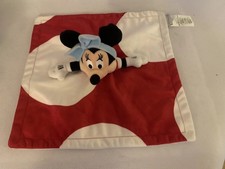 Disney Store Minnie Mouse Comforter Red & White Blankie 11”