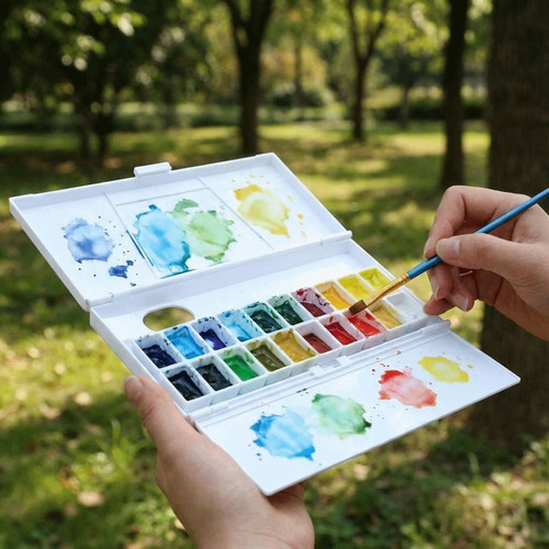 Grids watercolor pigment - grids,